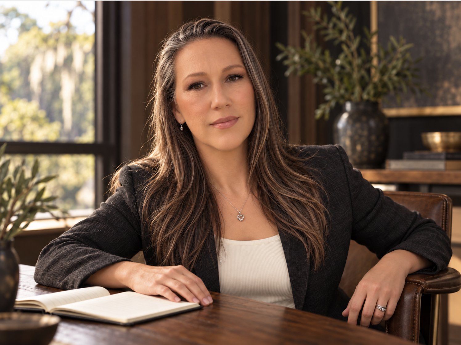Brooke Trometer at her desk